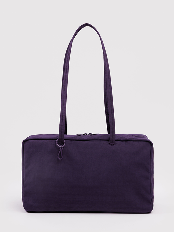 Medium Nylon Bowler Bag: Fig