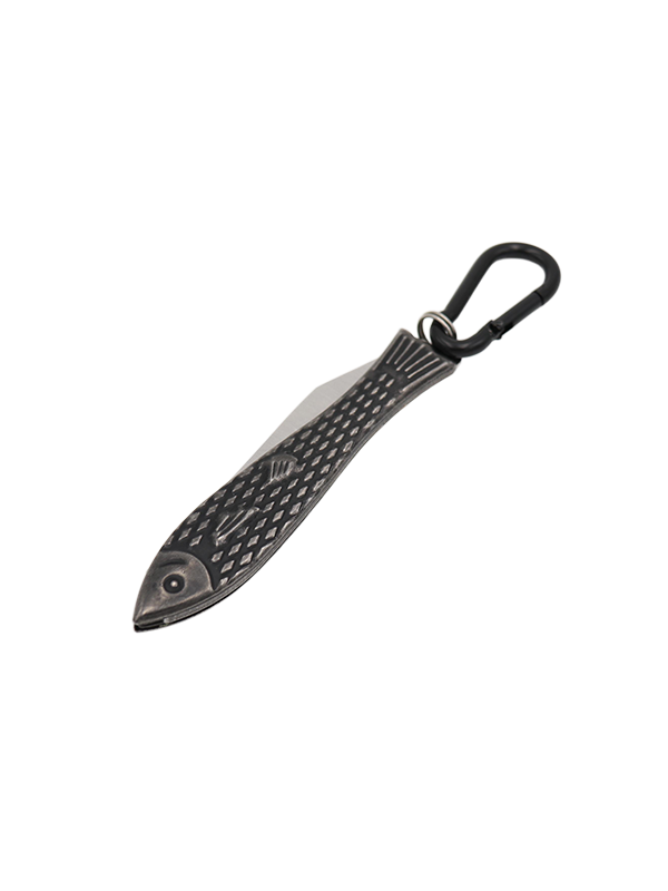 Pocket Fish Knife Keychain: Black