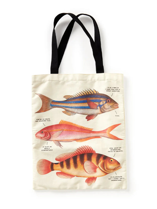 Judgy Fish Canvas Tote