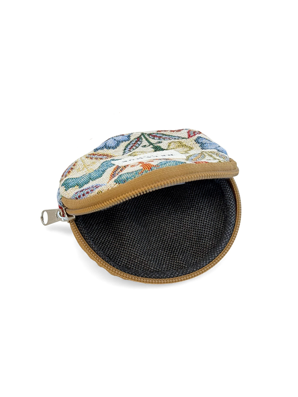 Round Coin Purse: Flora