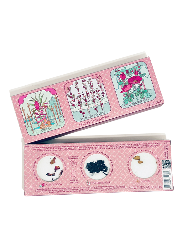 Floral Tarot Shower Steamers: Set of 3