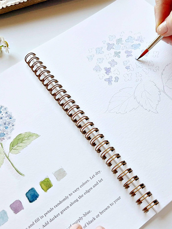 Watercolor Workbook: Flowers