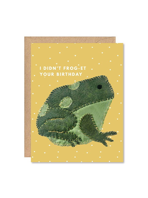 Birthday Frog Card