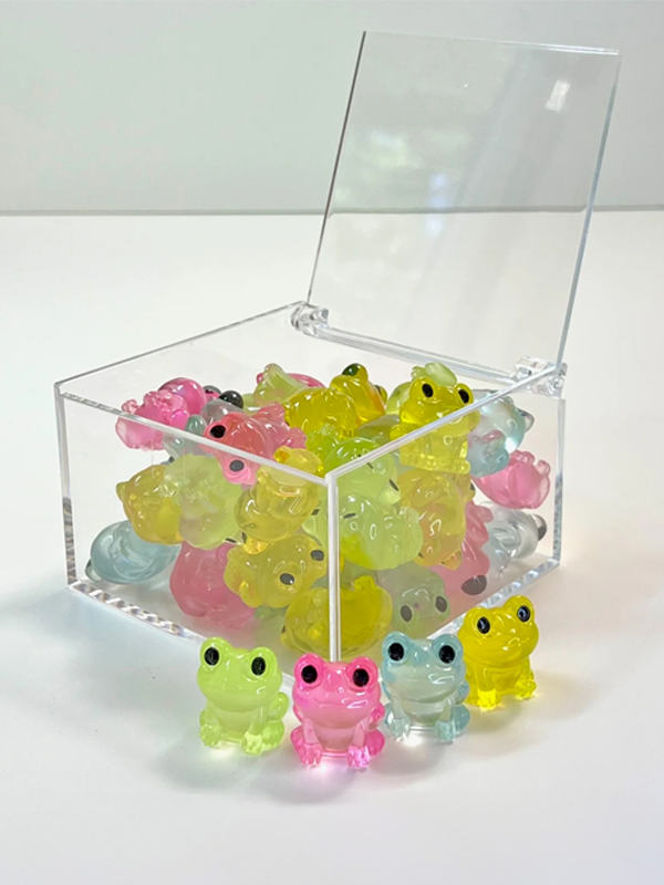 Glow In The Dark Frog Miniature Figurine: Assorted