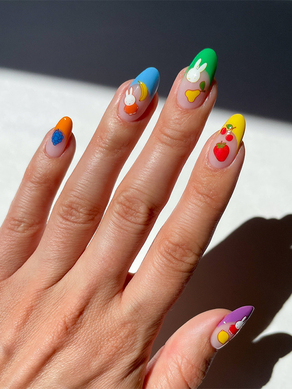 Miffy's Fresh Fruit Nail Art Stickers