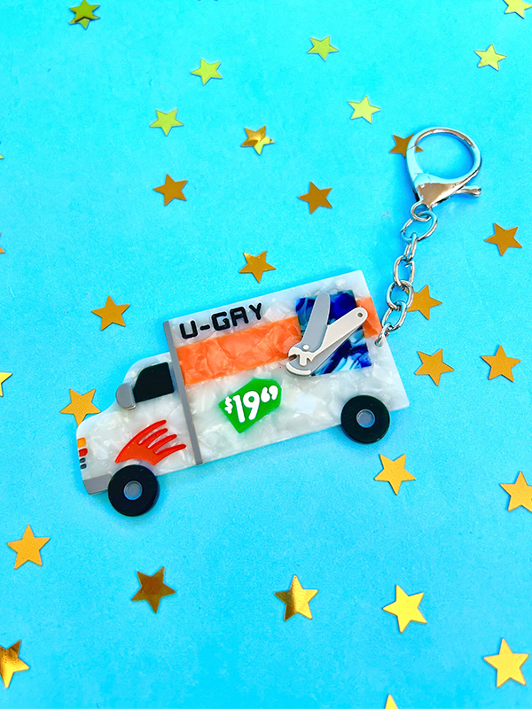 U-Gay Moving Truck Keychain
