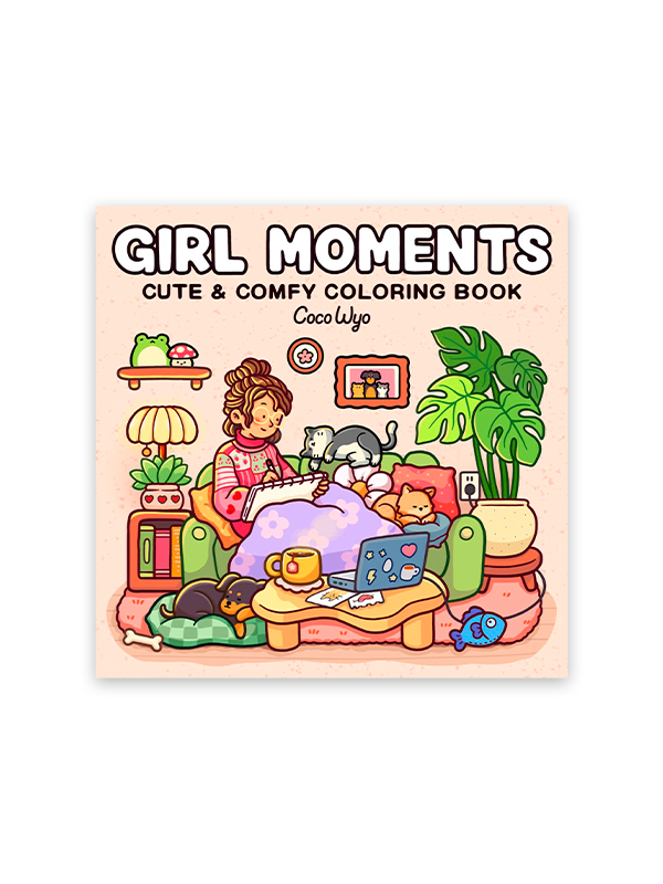 Girl Moments Coloring Book