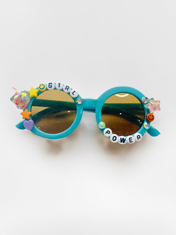 Girl Power Kids Sunglasses: Turquoise