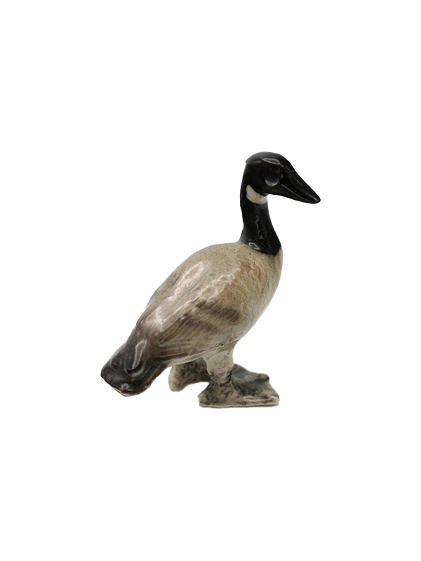 Porcelain Miniature: Honk Canada Goose