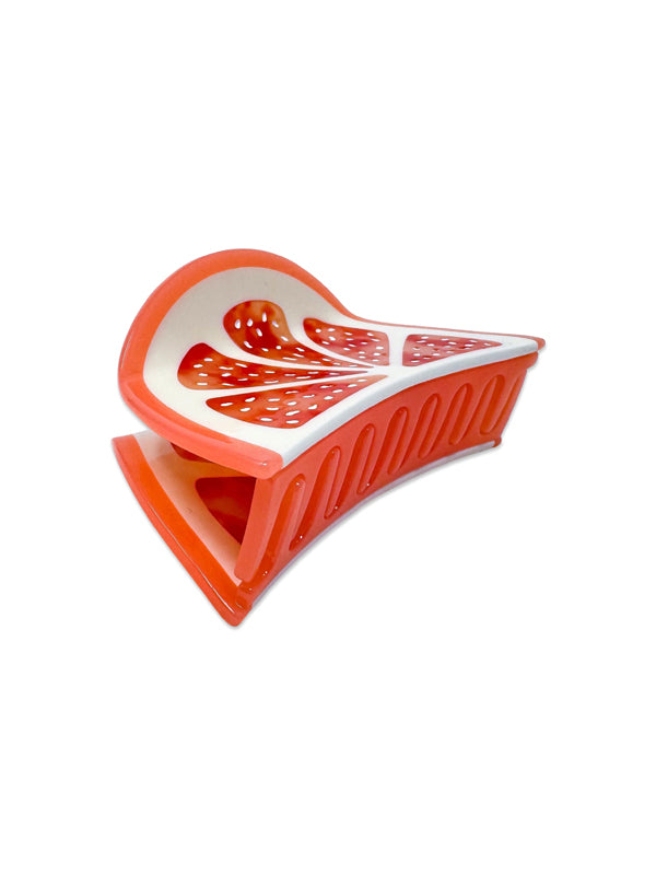 Large Grapefruit Slice Hair Claw