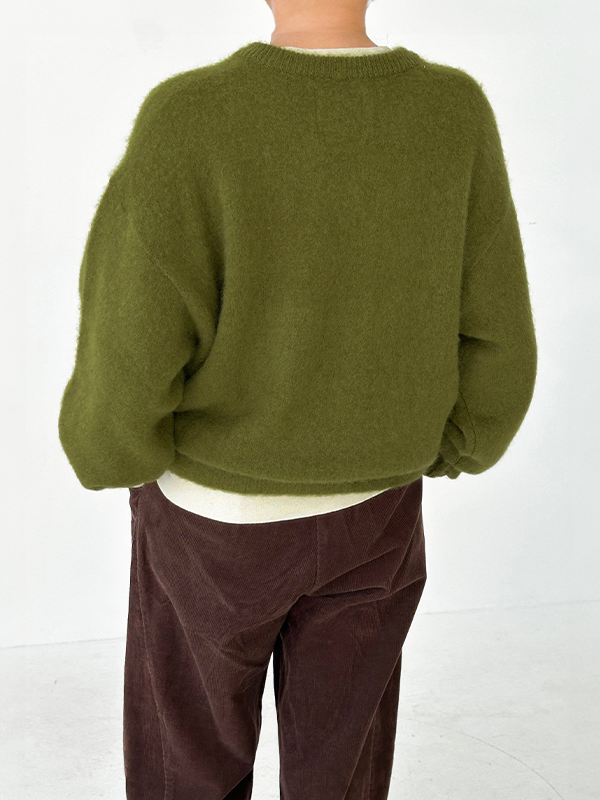 James Mohair Sweater: Leaf