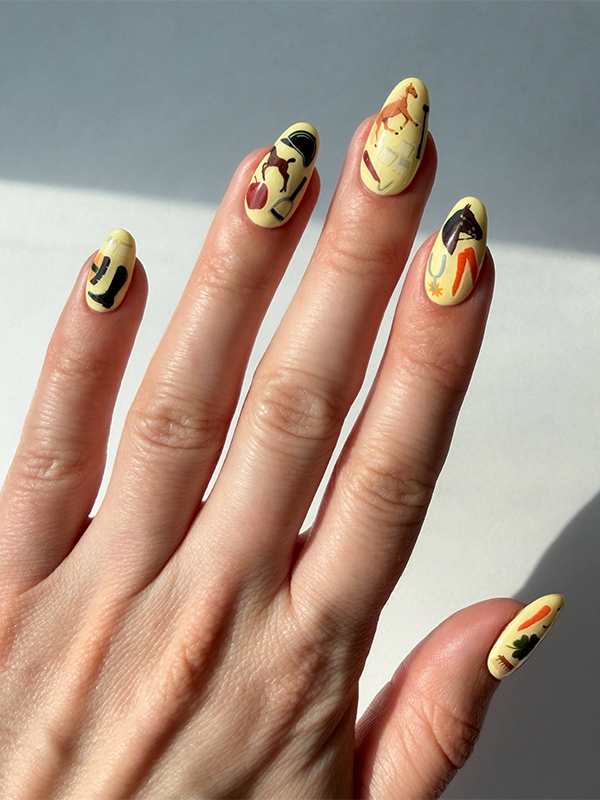 Horse Girl Nail Art Stickers