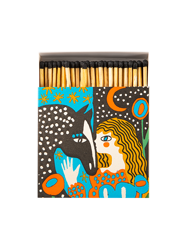 Square Safety Matches: Heart Horse