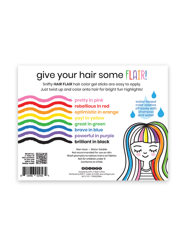 Hair Flair: Hair Color Gel Sticks (Set of 8)