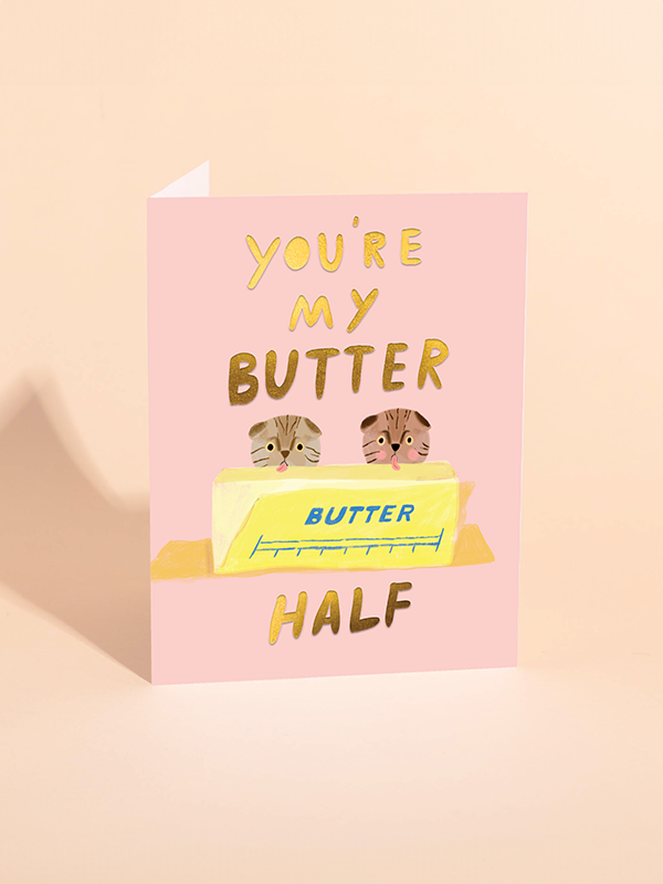Butter Half Love Card