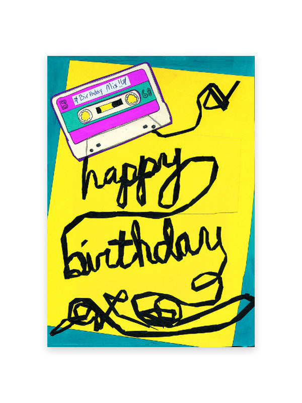 Old School Birthday Card
