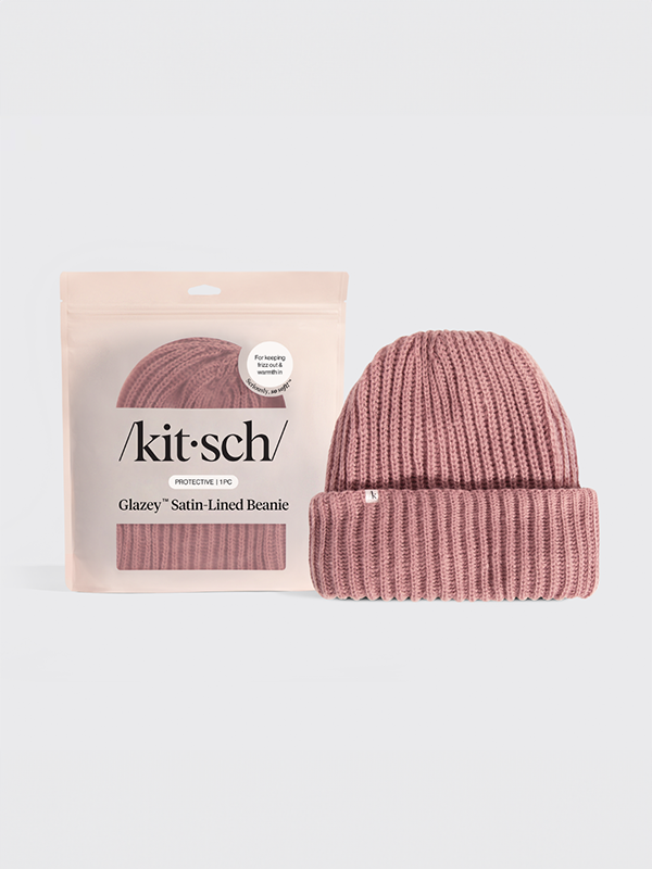 Glazey™ Satin-Lined Beanie: Blush