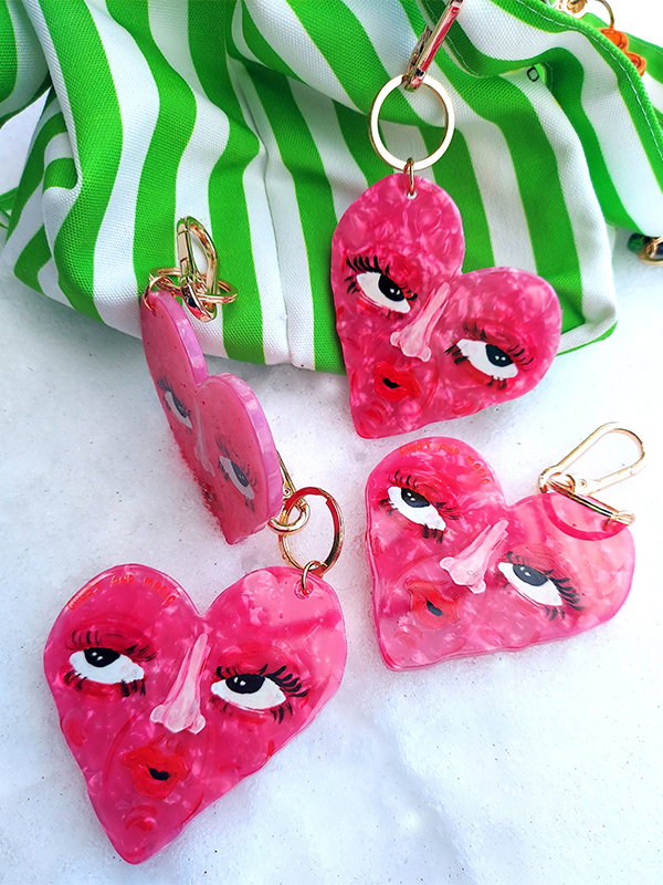 Heart Bag Charm
