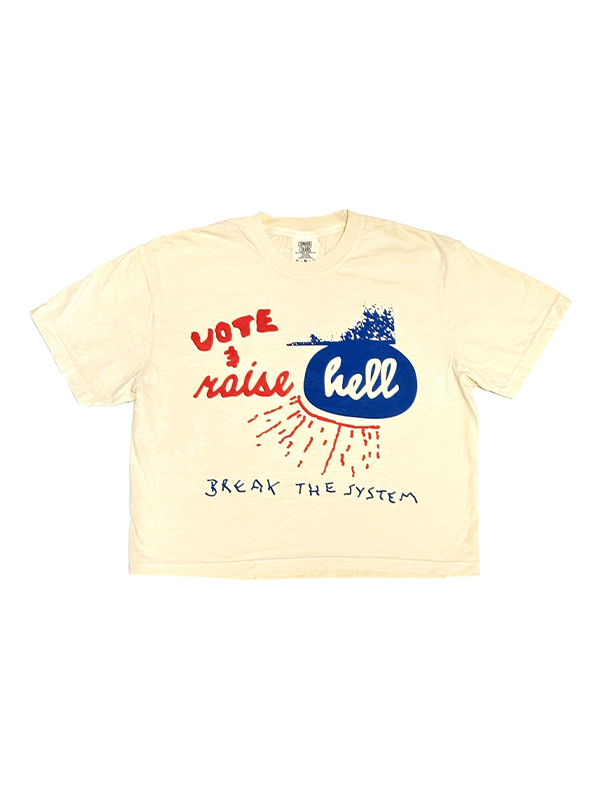 Vote & Raise Hell Cropped Tee