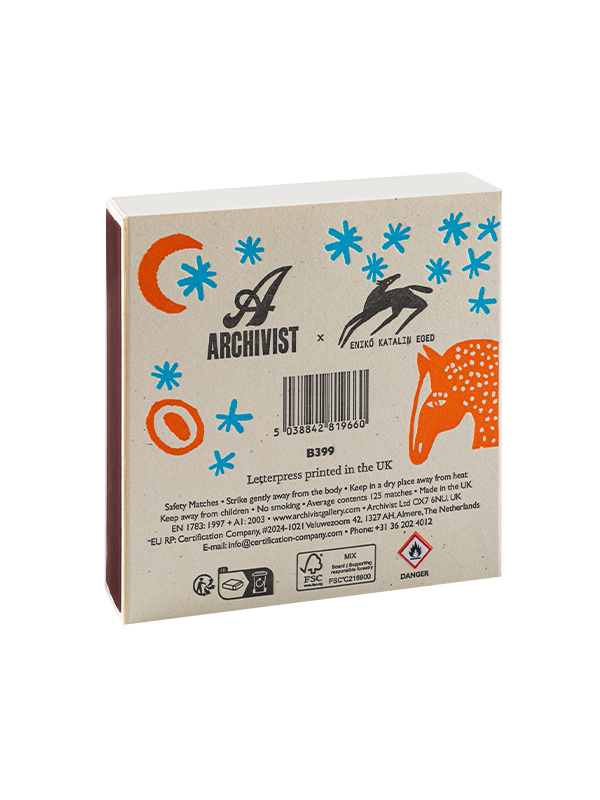 Square Safety Matches: Heart Horse