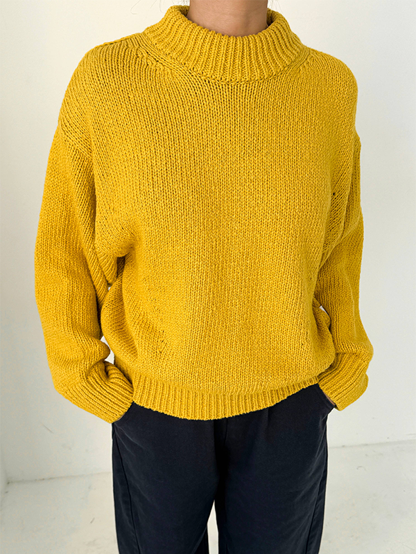 Zoe Cotton Sweater: Honey