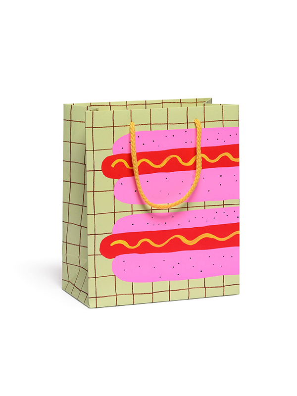 Neon Hot Dog Gift Bag: Medium