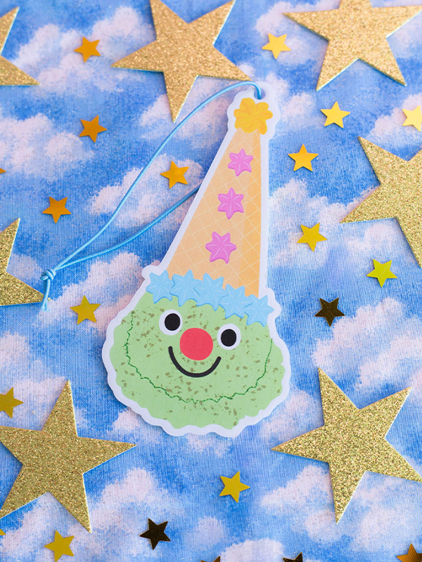 Ice Cream Clown Air Freshener