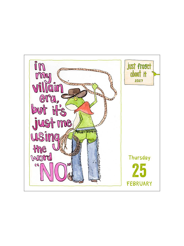 Just Froget About It 2027 Day-to-Day Calendar