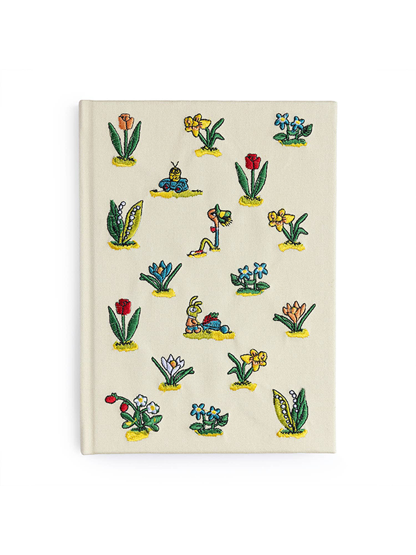 Richard Scarry Lowly Floral Embroidered Journal