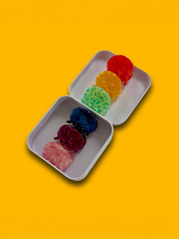 Jelly Bean Mini Hair Claw Set