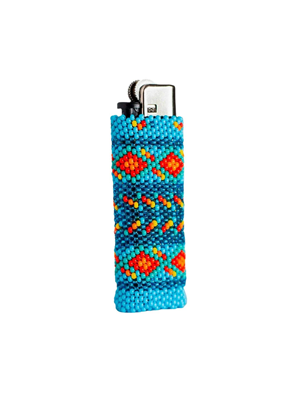 Beaded Lighter Case: Guava
