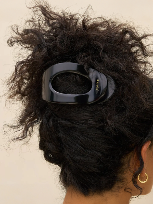 Flat Cloud Clip: Large Black