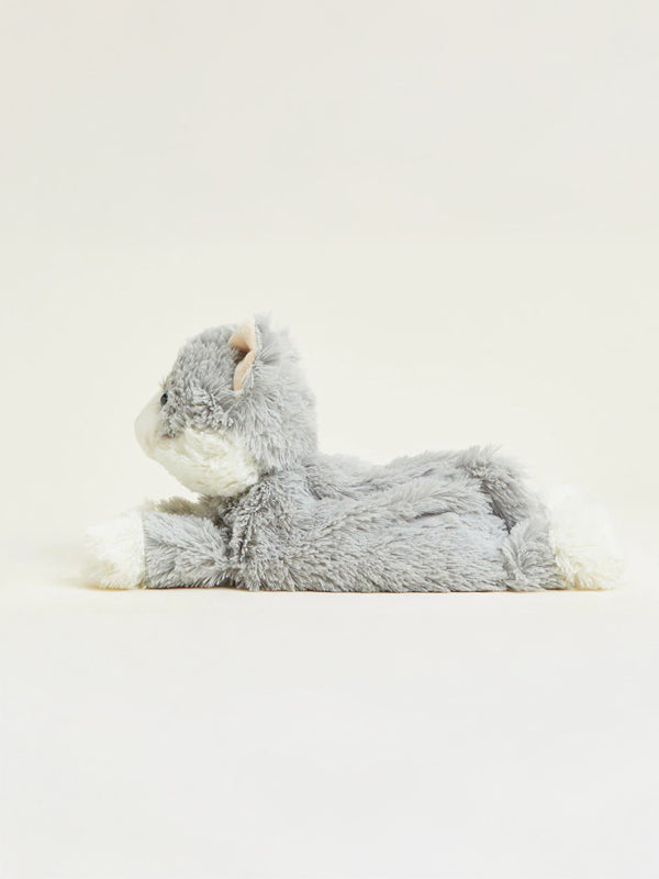 Laying Down Gray Cat Warmies