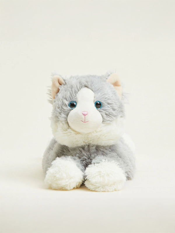 Laying Down Gray Cat Warmies