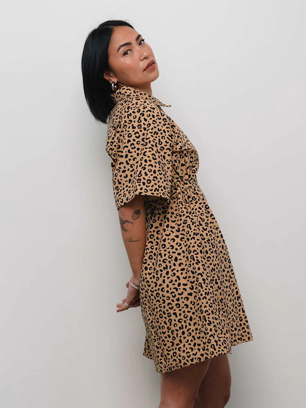 Noble Adult Utility Dress: Leopard