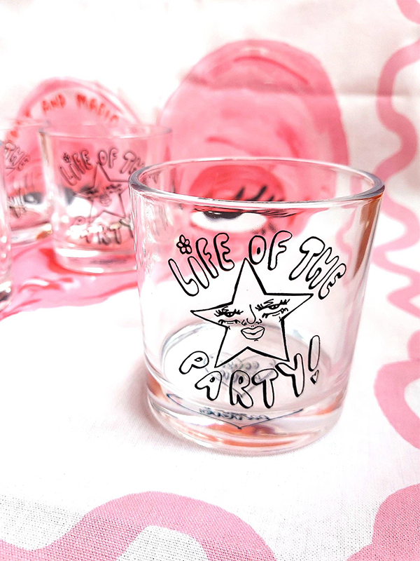 Life of the Party Rocks Glass