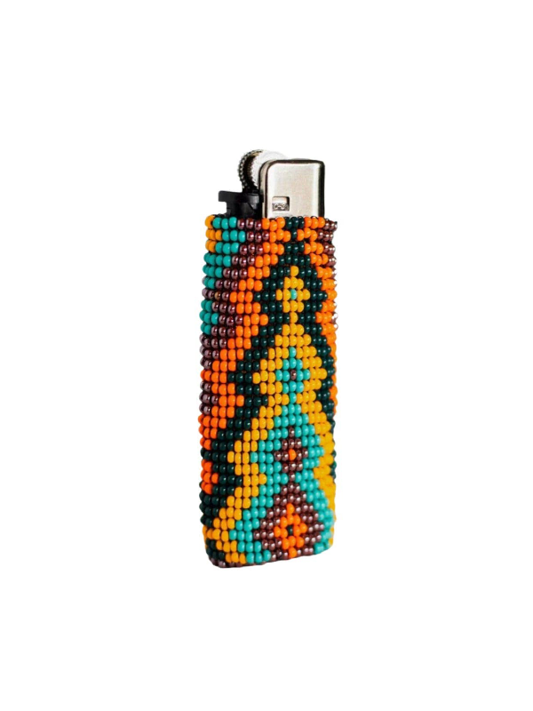 Beaded Lighter Case: Corkscrew