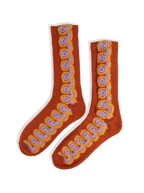 Umber Loopy Socks