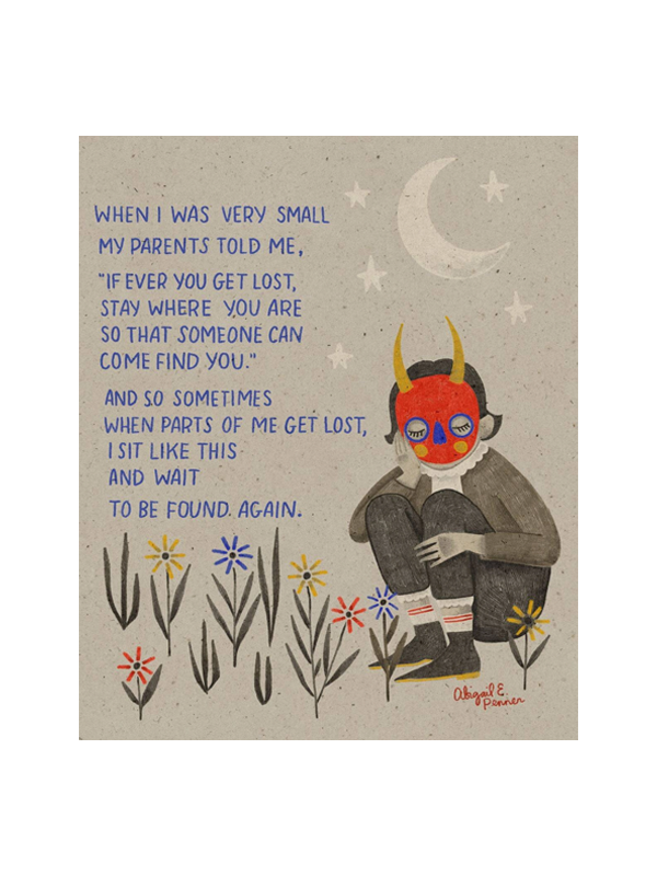 Parts of Me Get Lost Print: 11 x 14