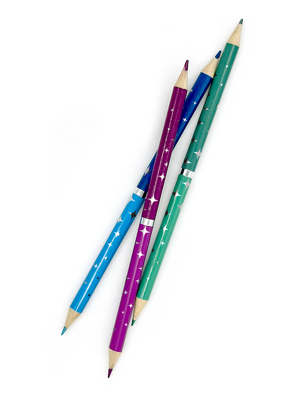 Double Metallic Dual Ended Colored Pencils