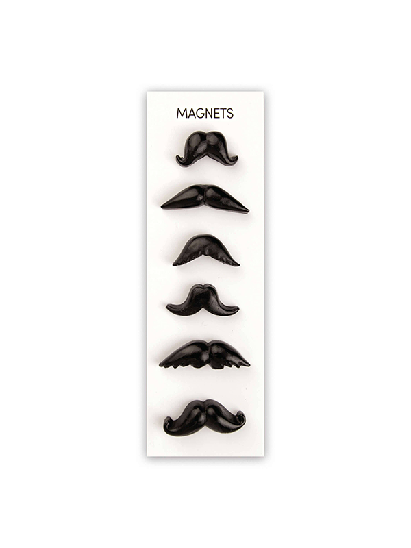 Mustache Magnets: Set of 6