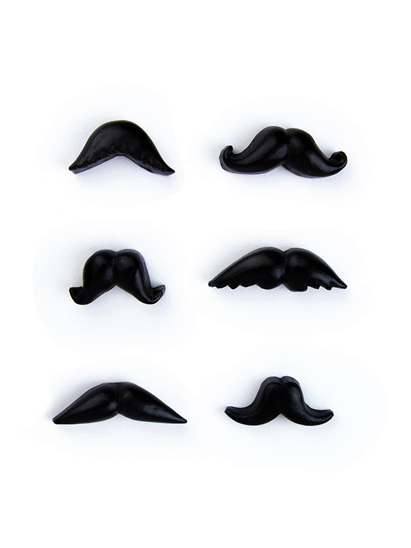 Mustache Magnets: Set of 6