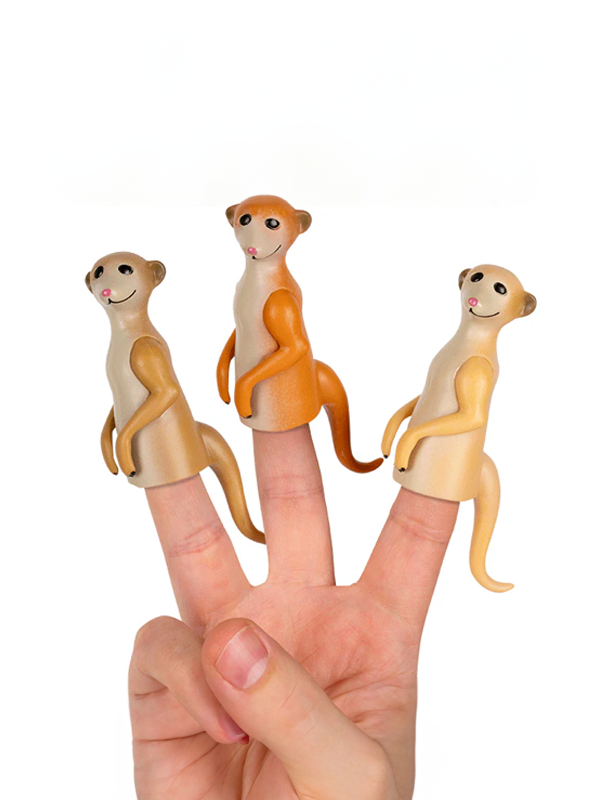 Finger Puppet: Meerkat (Single, Assorted)