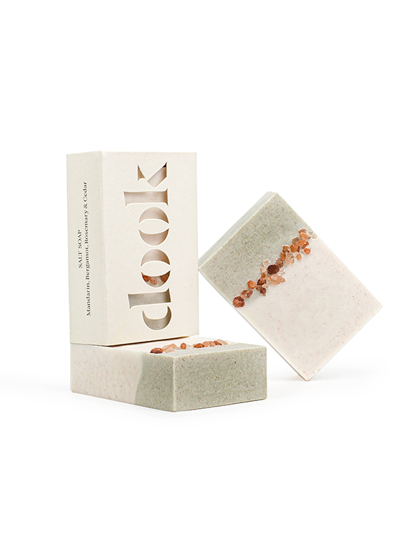 Scottish Salt Soap: Mandarin, Bergamot, Rosemary, & Cedar