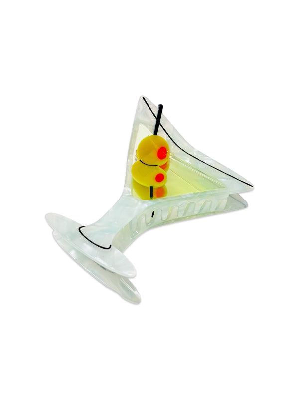 Large Martini Hair Claw