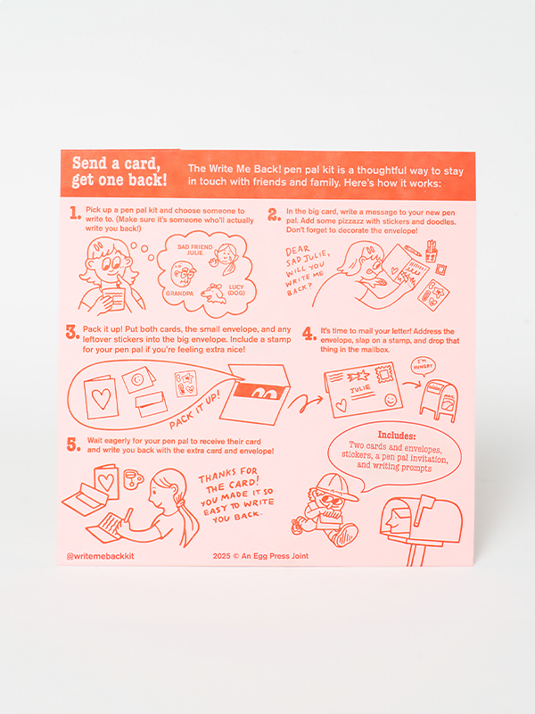 Write Me Back Pen Pal Kit: Love + Heart Friend