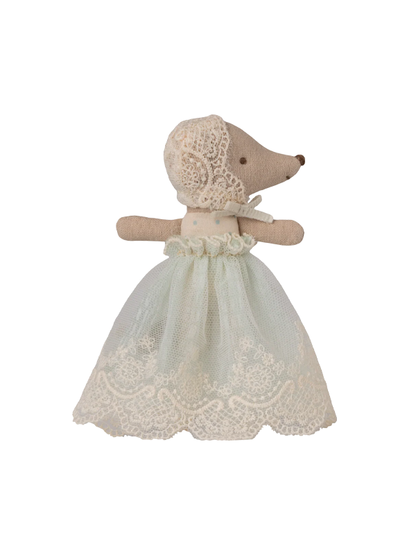 Baby Mouse in Gown: Mint