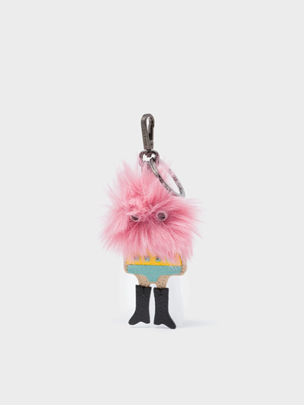 Monster Charm: Teddy (Pink/Black)