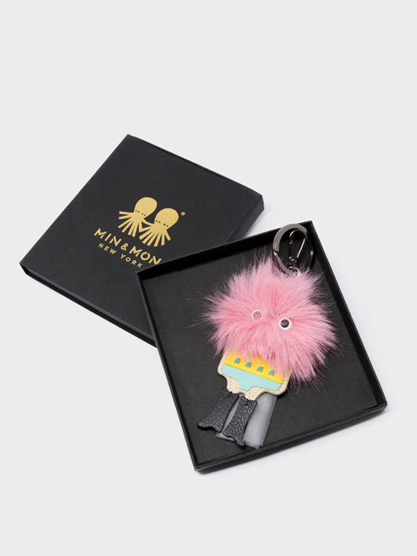 Monster Charm: Teddy (Pink/Black)
