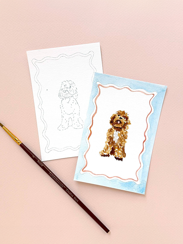 Mini Watercolor Painting Kit: Dogs